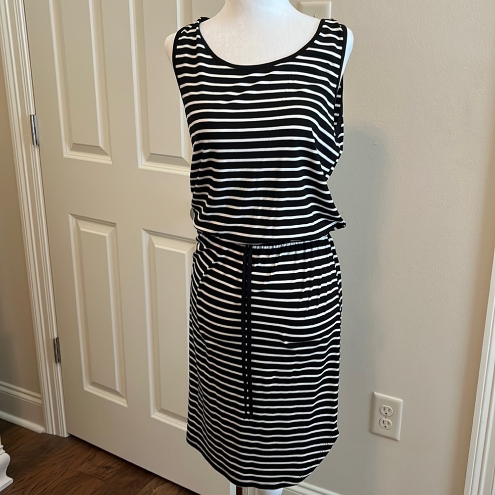 Striped knit dress